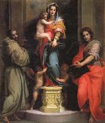 Andrea del Sarto Madonna and Child with SS.Francis and John the Baptist china oil painting reproduction